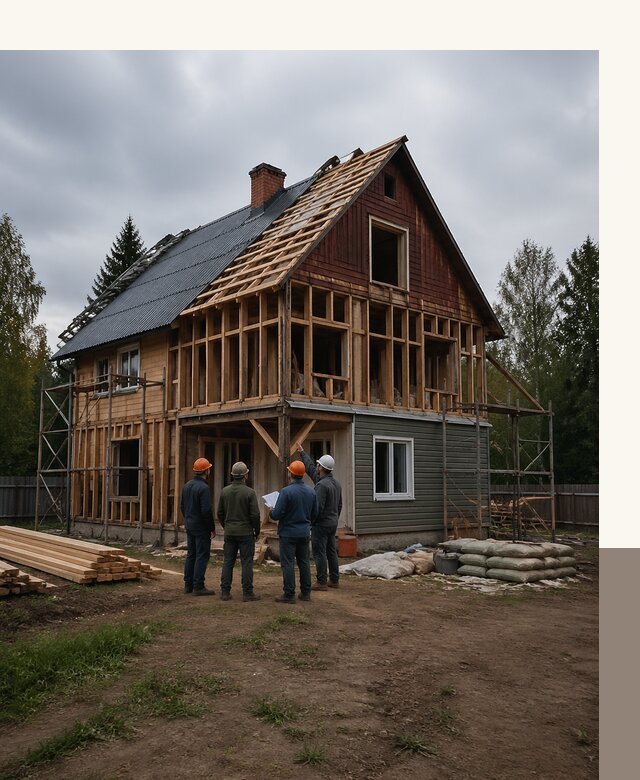 Реконструкция дачного дома в Артёме под ключ с проектом