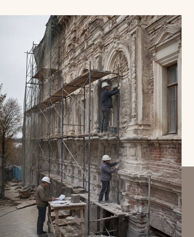 Реставрация объектов культурного наследия под ключ в Артёме