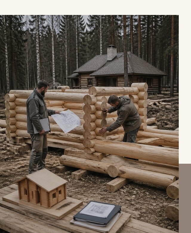 Проектирование и строительство домов из бревна в Артёме